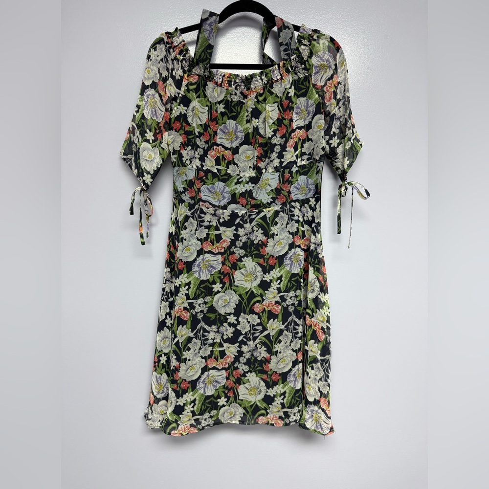NWT Sam Edelman Floral Off-Shoulder w/removable straps Dress 10 - Picture 3 of 15